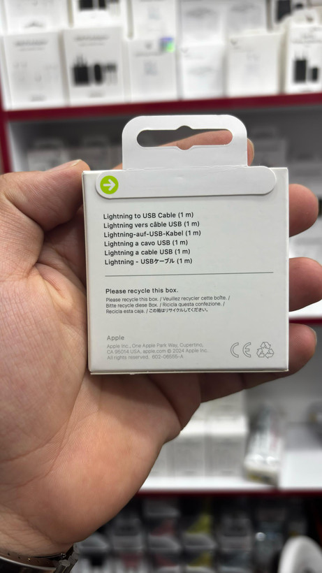 کابل شارژ لایتنینگ آیفون / اپل اورجینال iPHONE ORIGINAL Lightning to USB CABLE