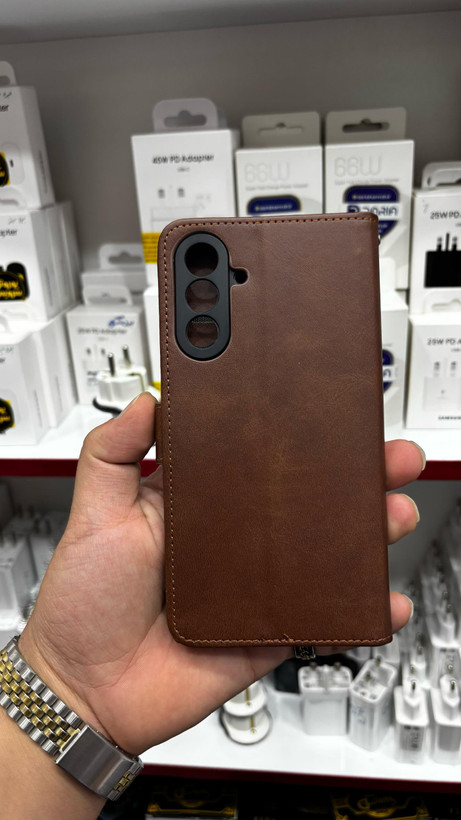 کاور کیفی کلاسوری چرمی مناسب Galaxy A26/A16سامسونگ