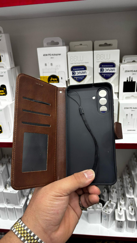 کاور کیفی کلاسوری چرمی مناسب Galaxy A26/A16سامسونگ