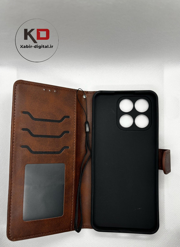 کیف کلاسوری مدل چرمی مناسب برای گوشی Honor X8a