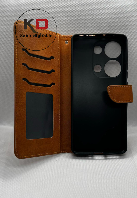 کیف کلاسوری چرمی شیائومی Poco M6 Pro