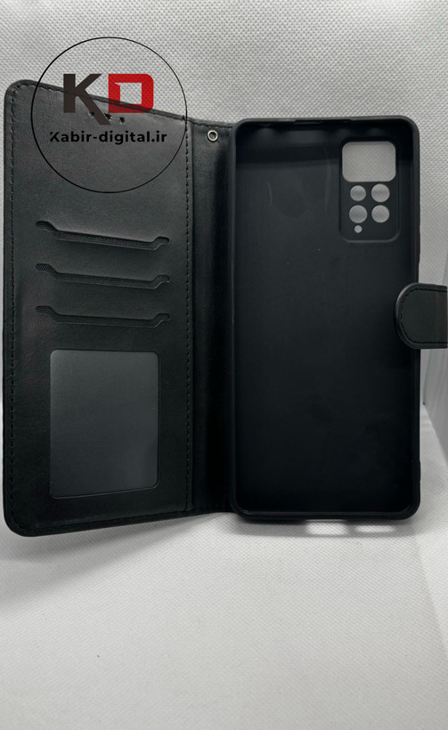 کاور کیفی کلاسوری چرمی Note 11 /Note11s/Note 12sشیائومی جاکارتی دار بند دار