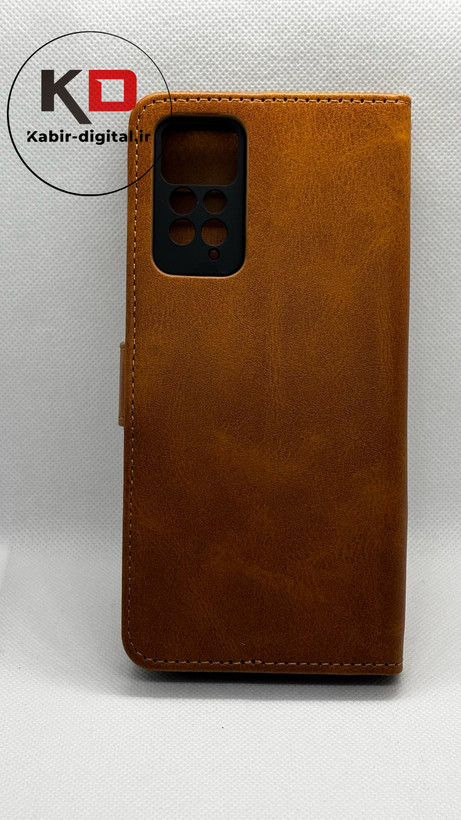کاور کیفی کلاسوری چرمی Note 11 /Note11s/Note 12sشیائومی جاکارتی دار بند دار
