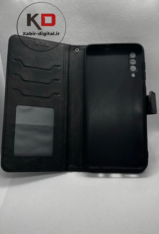 کیف گوشی Galaxy A50/A50s / A30s سامسونگ چرم مگنتی جاکارتی بند آویز دار محافظ لنز دار