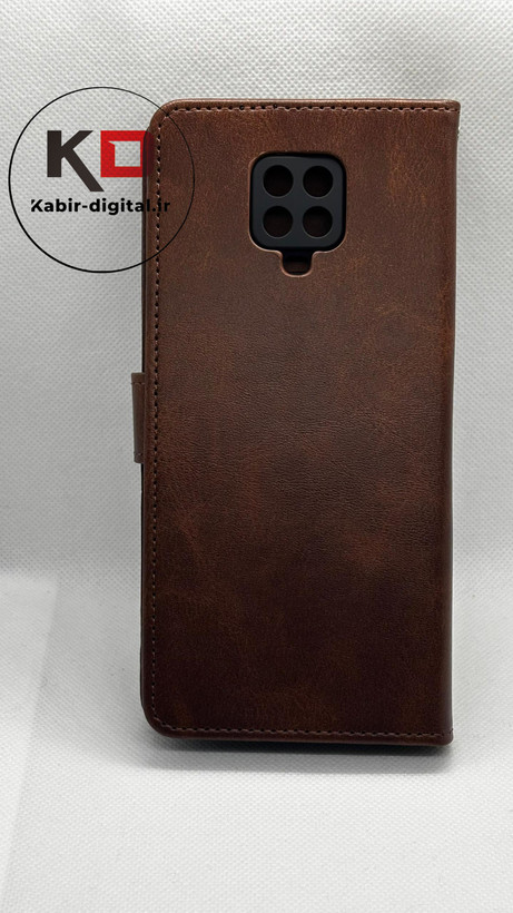 کیف گوشی Redmi Note 9S - Redmi Note 9 Pro شیائومی چرم مگنتی جاکارتی بند آویز دار