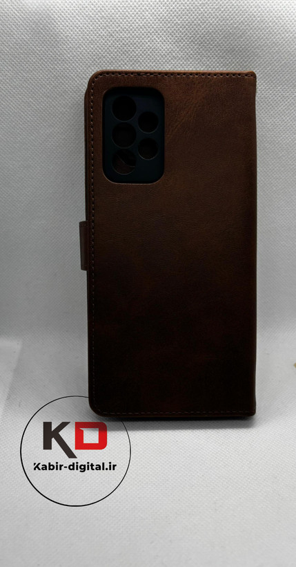 کیف چرمی Samsung Galaxy A52 / A52S مدل جاکارتی دار (محافظ لنزدار)