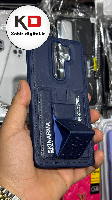 قاب گوشی Redmi Note 8 Pro شیائومی چرمی اورجینال پولو POLO جاکارتی دار مگنتی استندشو دور دوخت