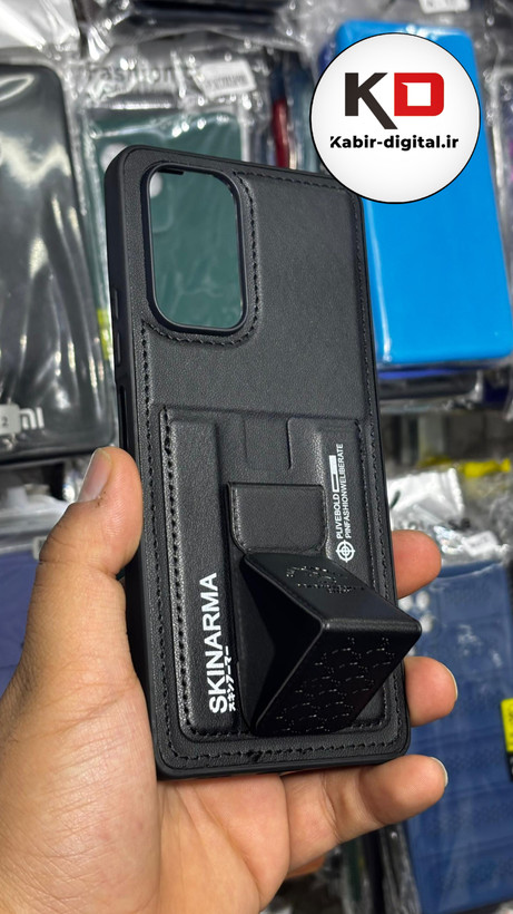 قاب گوشی Galaxy A54 سامسونگ چرمی اورجینال پولو POLO جاکارتی دار مگنتی استندشو دور دوخت