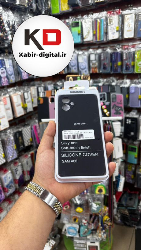 گارد اورجینال گوشی سامسونگ Galaxy A06 مدل سیلیکونی محافظ لنزدار