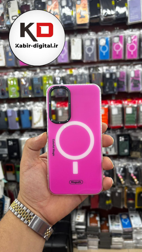 قاب گوشی Galaxy A54 سامسونگ هارد طرح مگ سیف لنز کرومی