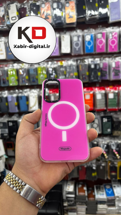 قاب گوشی Galaxy A54 سامسونگ هارد طرح مگ سیف لنز کرومی