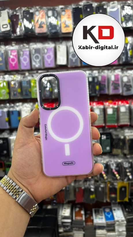 قاب گوشی Galaxy A54 سامسونگ هارد طرح مگ سیف لنز کرومی