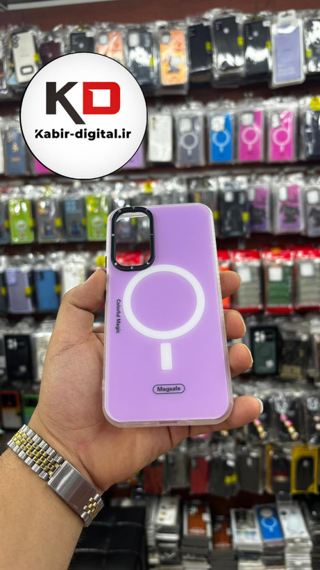 قاب گوشی Galaxy A54 سامسونگ هارد طرح مگ سیف لنز کرومی