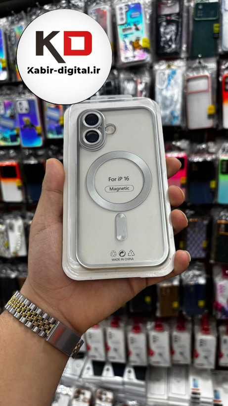 کاور شفاف گرین لاین Delgado مگ سیف مناسب برای اپل iphone 16