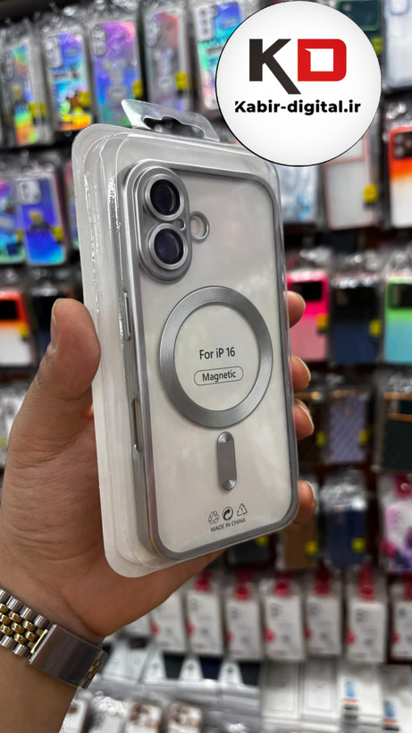 کاور شفاف گرین لاین Delgado مگ سیف مناسب برای اپل iphone 16