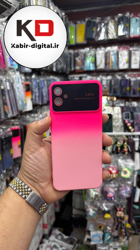 قاب گوشی Galaxy A04E سامسونگ سیلیکونی Camera Lens اورجینال محافظ لنز دار شیشه ای