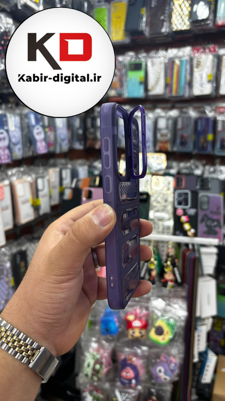 قاب پافر توری دار ژله ای استندشو سامسونگ Galaxy A55