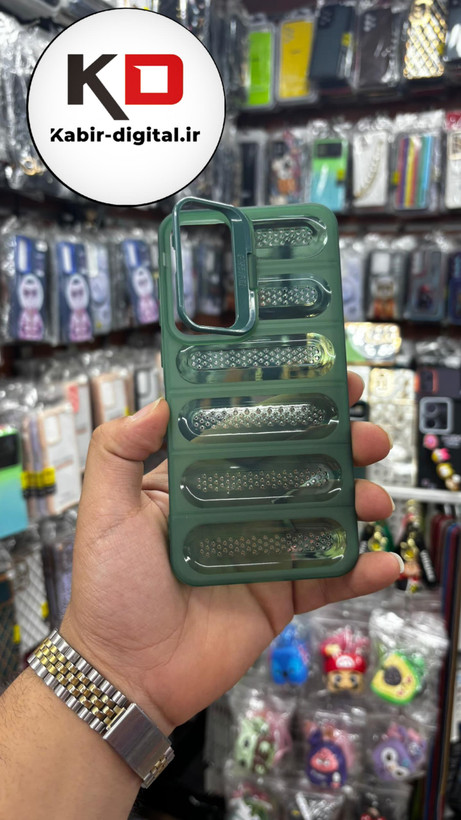 قاب پافر توری دار ژله ای استندشو سامسونگ Galaxy A55