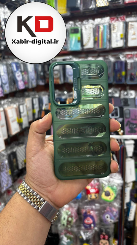 قاب پافر توری دار ژله ای استندشو سامسونگ Galaxy A55