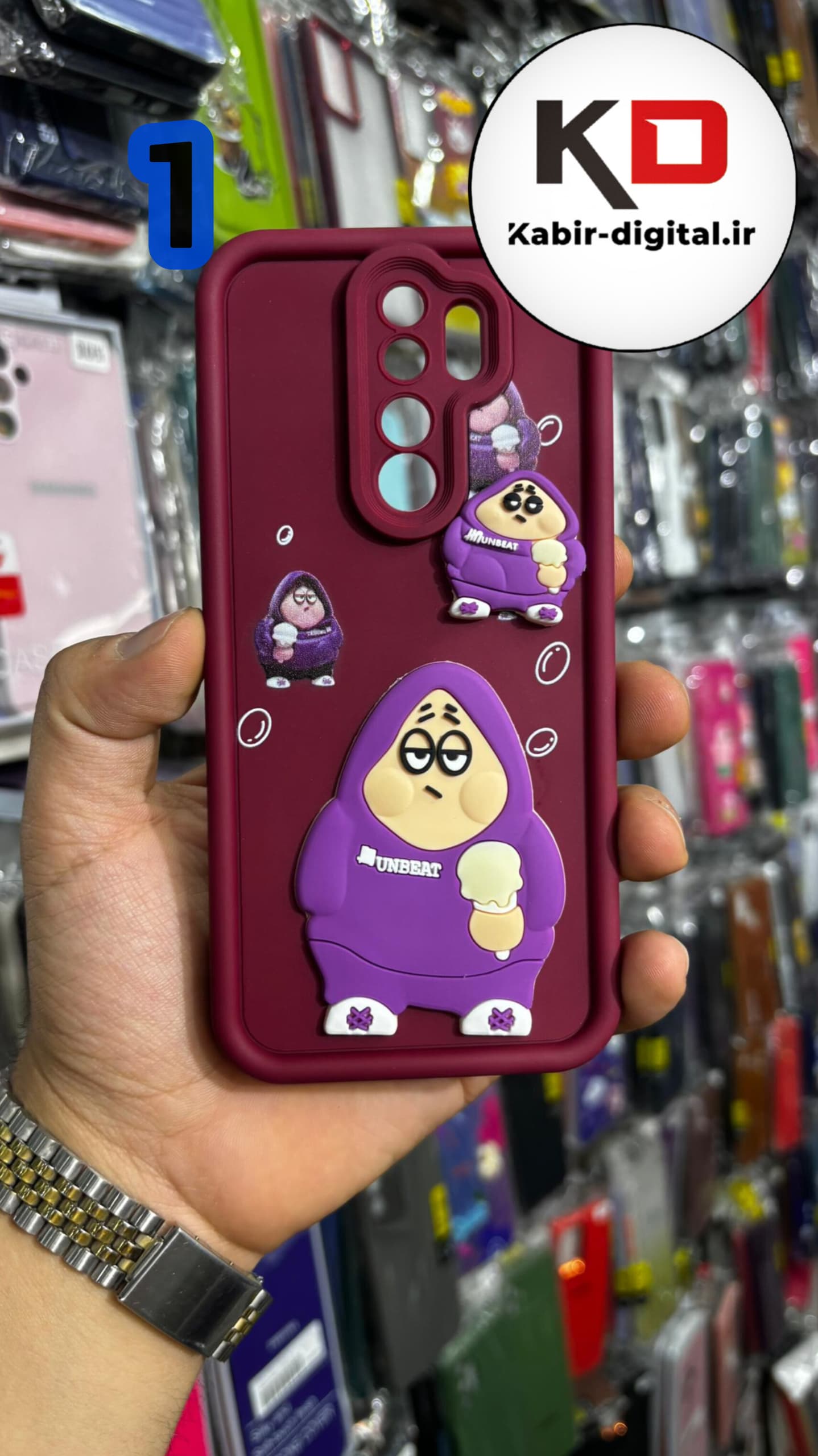 قاب گوشی Redmi Note 8 Pro شیائومی سیلیکونی عروسکی برجسته Good Luck محافظ لنز دار