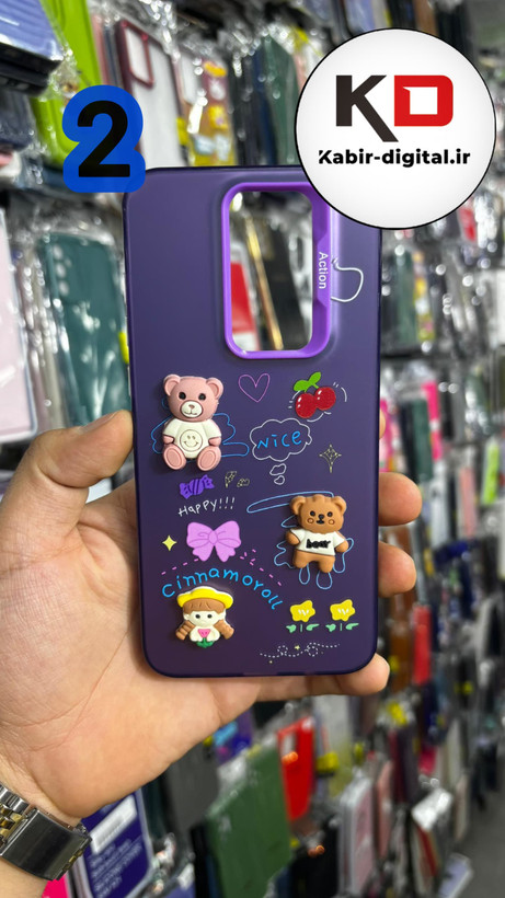 قاب گوشی Redmi Note 8 Pro شیائومی سیلیکونی عروسکی برجسته Good Luck محافظ لنز دار