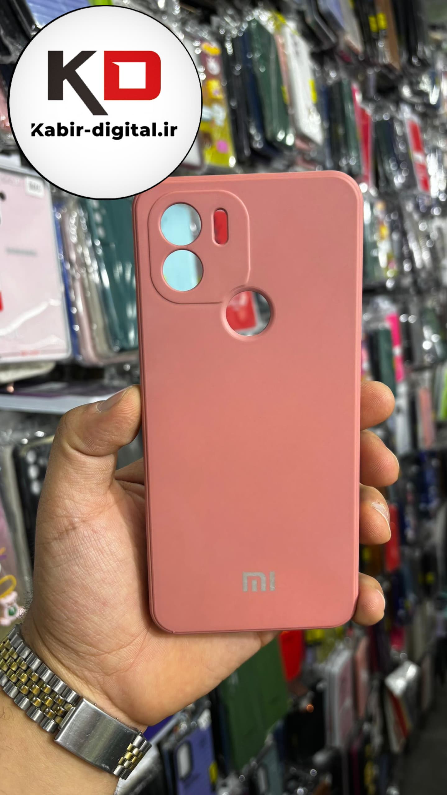 قاب سیلیکونی پاک کنی اورجینال درجه یک Xiaomi Redmi A1 Plus / Redmi A2 Plus - صورتی کدر(پک دار)
