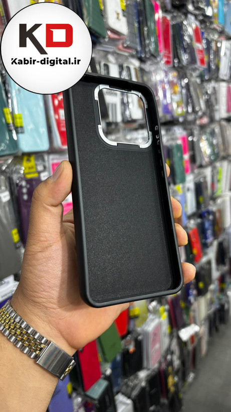 قاب گوشی Redmi Note 12 4G شیائومی طرح چرمی کلاسیک HARD متال کیس Puloka مشکی