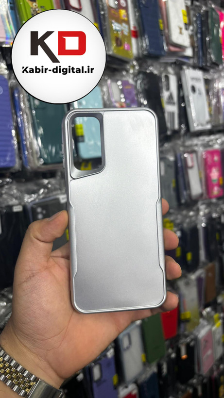 قاب گوشی Galaxy A14 سامسونگ New Zone سیلیکونی متالیک Sport نقره ای