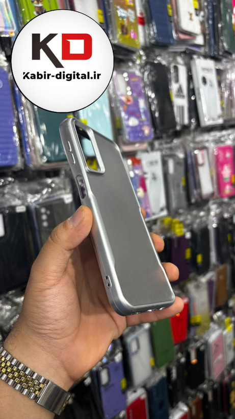 قاب گوشی Galaxy A14 سامسونگ New Zone سیلیکونی متالیک Sport نقره ای