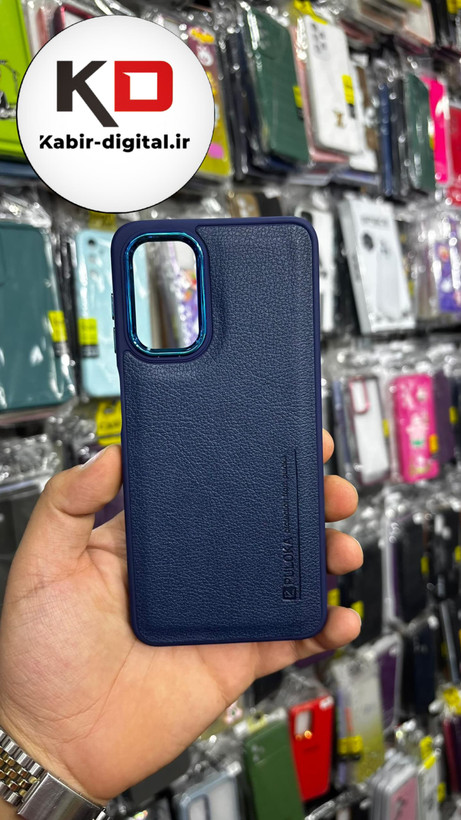قاب گوشی Galaxy A13 سامسونگ طرح چرمی کلاسیک HARD متال کیس Puloka سرمه ایی
