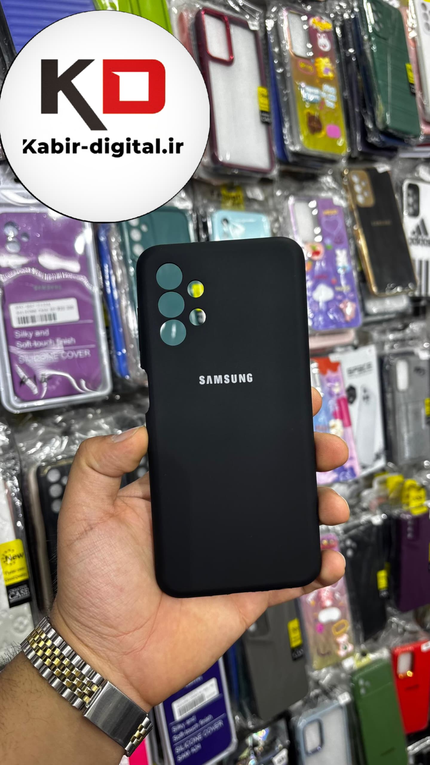 قاب سیلیکونی پاک کنی اورجینال Master Quality مدل Samsung Galaxy A13 4G - مشکی (پک دار)