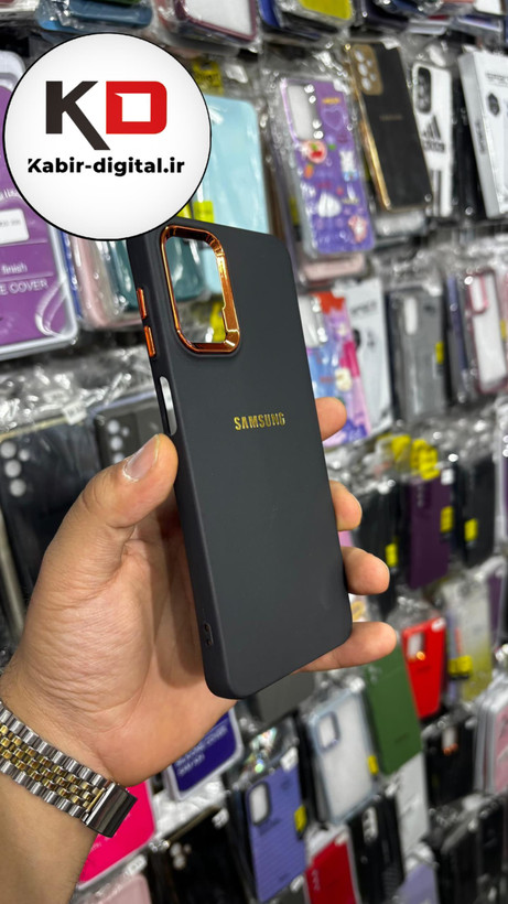 قاب گوشی Galaxy A12/M12سامسونگ طرح So CooL اورجینال Qseries لنز کرومی مشکی