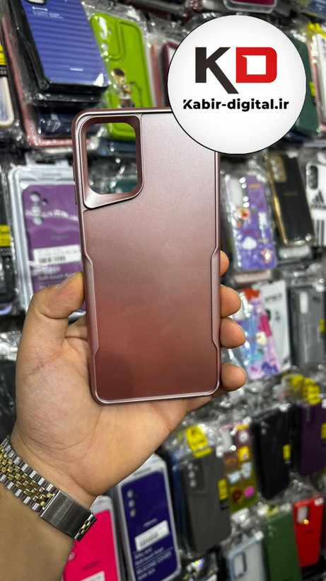 قاب گوشی Galaxy A12 / Galaxy M12 سامسونگ New Zone سیلیکونی متالیک Sport رزگلد