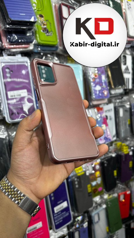 قاب گوشی Galaxy A12 / Galaxy M12 سامسونگ New Zone سیلیکونی متالیک Sport رزگلد