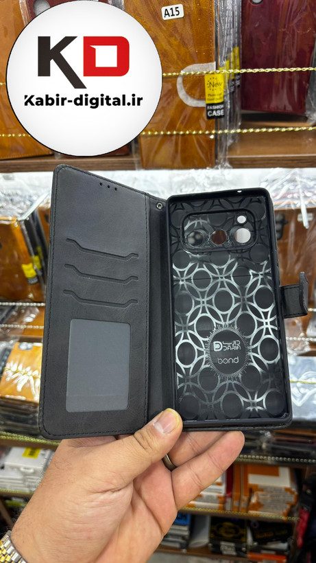 کیف موبایل جاکارتی دار برای گوشی داریا باند Daria Bond 5G-رنگ مشکی