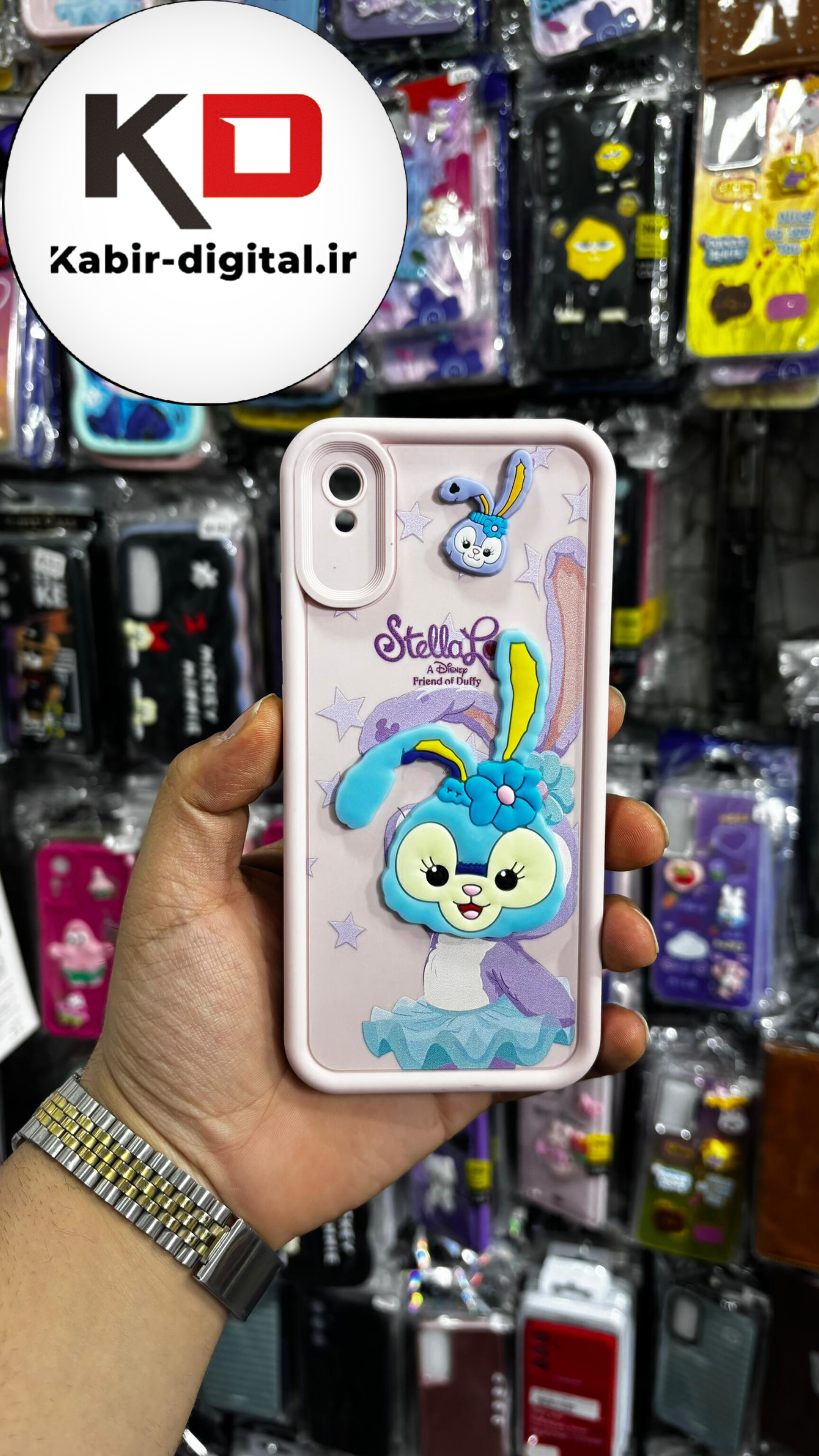 قاب گوشی Redmi Note 9A شیائومی سیلیکونی Solid Case ضد ضربه عروسکی برجسته طرح خرگوش محافظ لنز دار