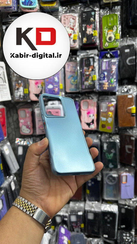قاب گوشی Redmi 13شیائومی New Zone سیلیکونی متالیک Sport آبی