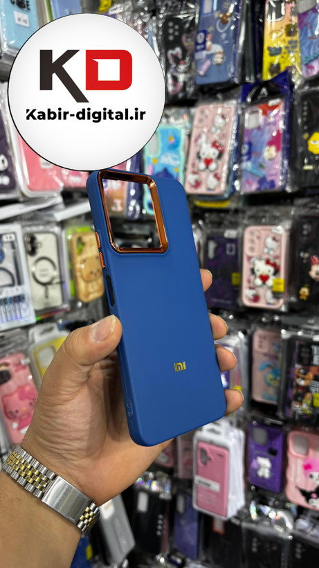 قاب گوشی Redmi Note 13C-Poco c65 شیائومی طرح So CooL اورجینال Qseries لنز کرومی-آبی پررنگ