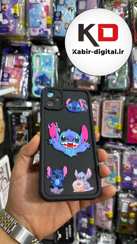قاب گوشی Galaxy A05سامسونگ سیلیکونی Solid Case ضد ضربه عروسکی برجسته طرح استیج محافظ لنز دار
