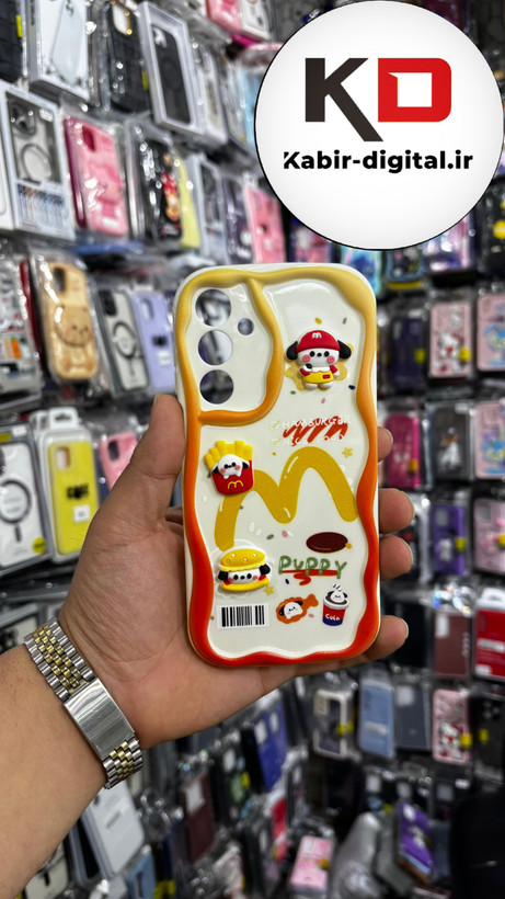 قاب گوشی Galaxy A16 سامسونگ سیلیکونی سولید SOLID منحنی سه بعدی برجسته عروسکی محافظ لنز دار