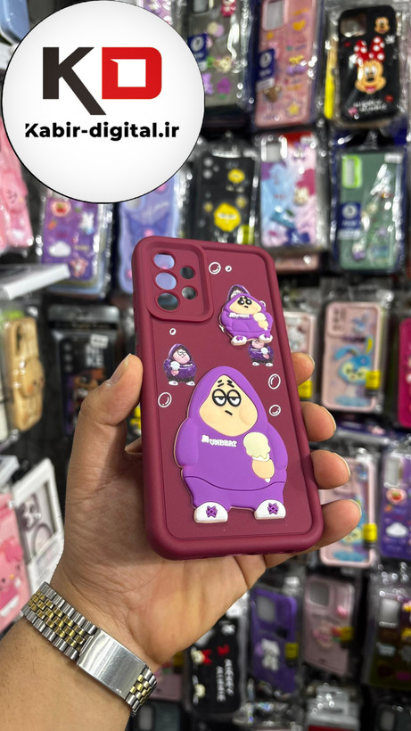 قاب گوشی Galaxy A32 4g سامسونگ طرح سیلیکونی ژله ای سولید SOLID سه بعدی برجسته عروسکی پاتریک محافظ لنزدار