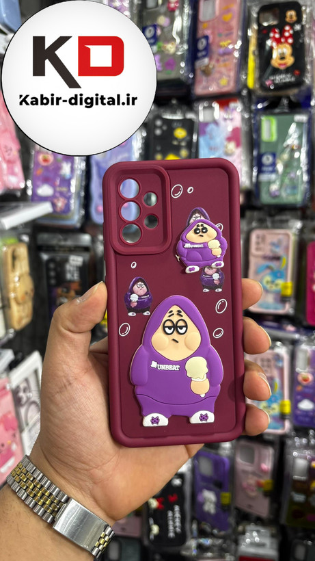 قاب گوشی Galaxy A32 4g سامسونگ طرح سیلیکونی ژله ای سولید SOLID سه بعدی برجسته عروسکی پاتریک محافظ لنزدار