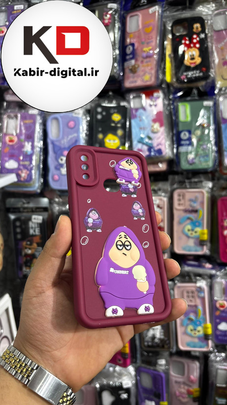 قاب گوشی Galaxy A10s سامسونگ طرح سیلیکونی ژله ای سولید SOLID سه بعدی برجسته عروسکی پاتریک محافظ لنزدار