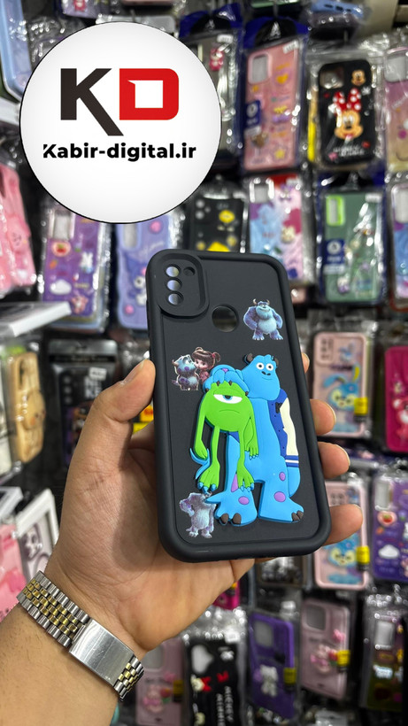 قاب گوشی Galaxy A11/M11 سامسونگ طرح سیلیکونی ژله ای سولید SOLID سه بعدی برجسته عروسکی سالیوان محافظ لنزدار