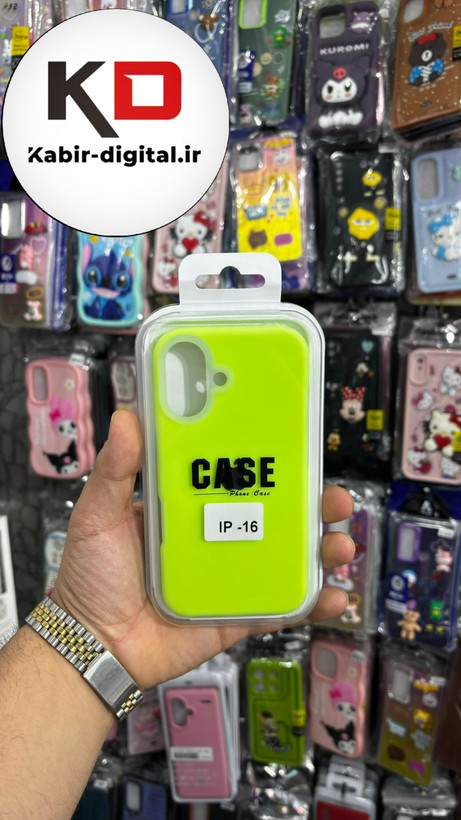 قاب گوشی iPhone 16 آیفون Q Series اورجینال سیلیکونی رنگ پاستلی سبز فسفری