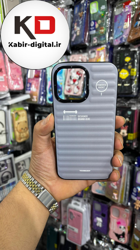 قاب طرح ضد ضربه مات یانگ کیت YoungKit گوشی iphone 14 Pro Max اپل آیفون رنگ خاکستری