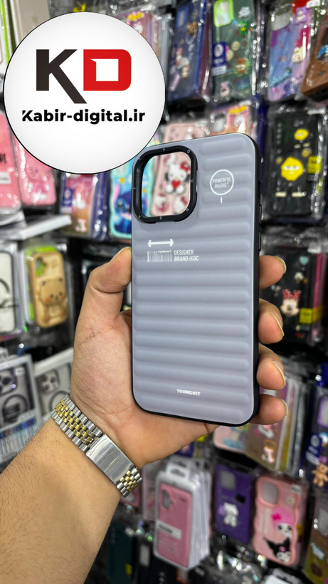 قاب طرح ضد ضربه مات یانگ کیت YoungKit گوشی iphone 14 Pro Max اپل آیفون رنگ خاکستری