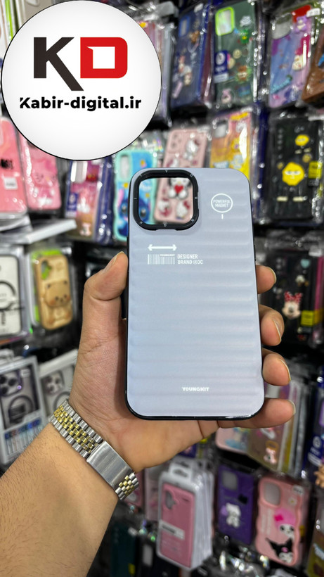 قاب طرح ضد ضربه مات یانگ کیت YoungKit گوشی iphone 14 Pro Max اپل آیفون رنگ خاکستری