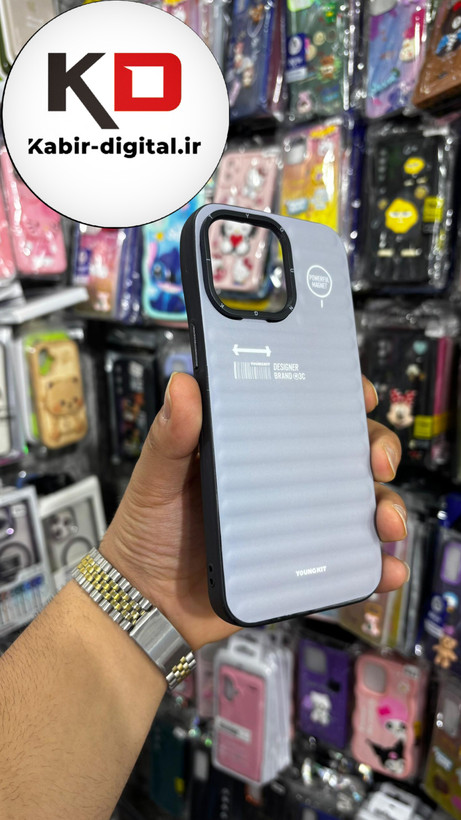قاب طرح ضد ضربه مات یانگ کیت YoungKit گوشی iphone 14 Pro Max اپل آیفون رنگ خاکستری