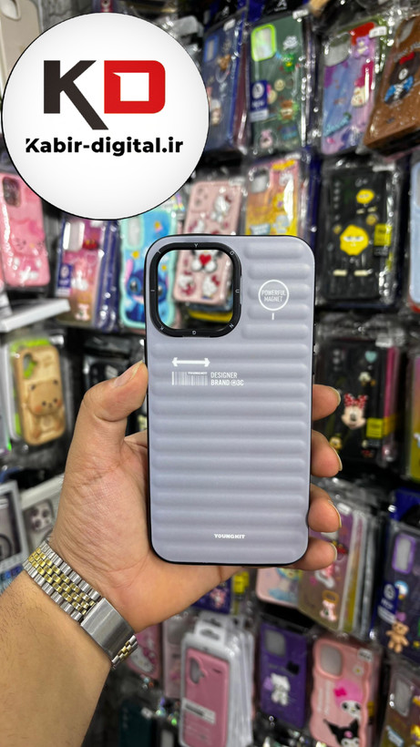 قاب طرح ضد ضربه مات یانگ کیت YoungKit گوشی iphone 14 Pro Max اپل آیفون رنگ خاکستری